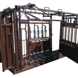 Deluxe Cattle Squeeze with Palpation Chamber (Stocked Product), $5,995